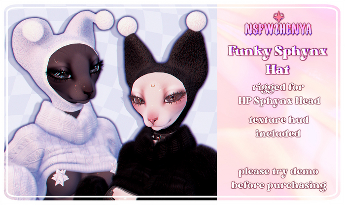 NSFWZHENYA - Funky Sphynx Hat