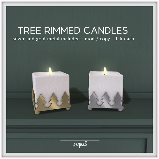 Sequel - Tree Rimmed Candles - Christmas Decoration