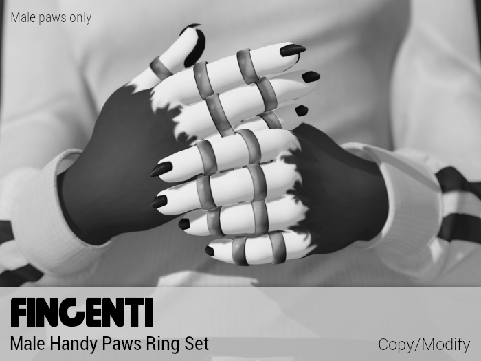 Fingenti: Male Handy Paws Ring Set (Demo)