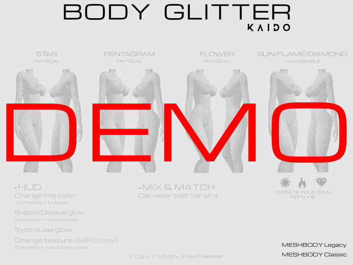 KAIDO - Body Glitter FATPACK [DEMO]