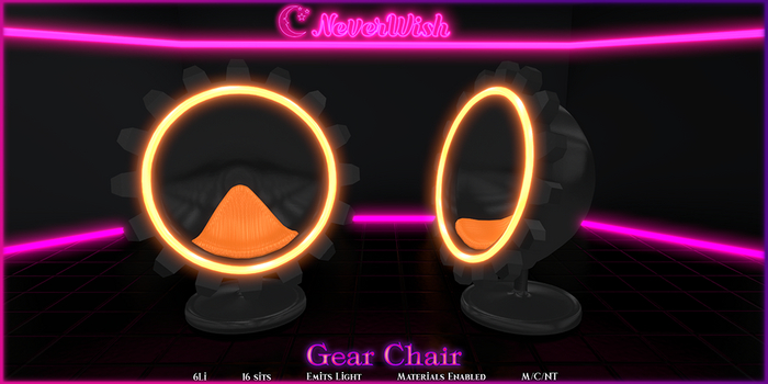*NW* Gear Chair - Orange/Black