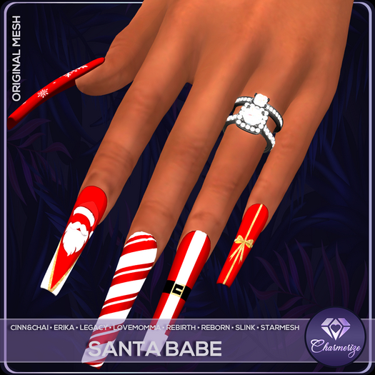 Santa Babe - Coffin Nails