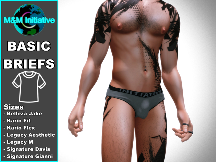 M&M Initiative - Delivery Hud - Basic Briefs - Gray