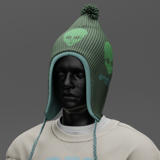 ardor* winter beanie alien