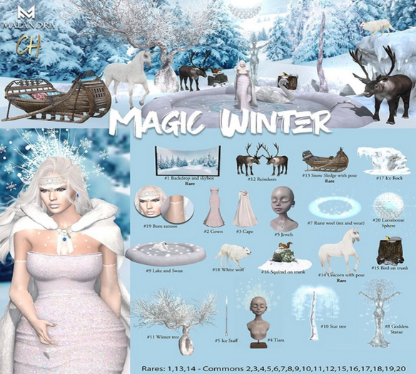 13 RARE - Magic Winter - Snow Sledge