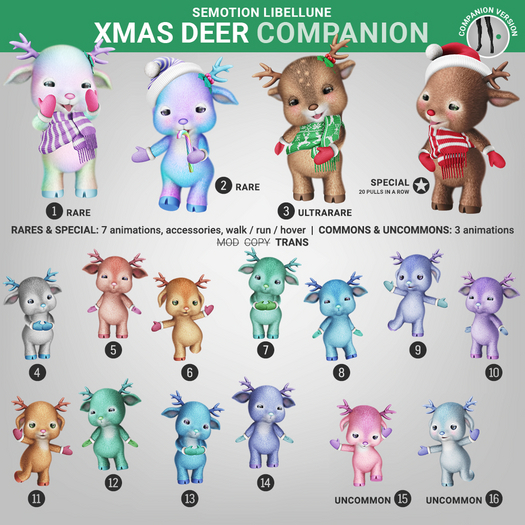 SEmotion Libellune Xmas Deer Companion COMMON 09