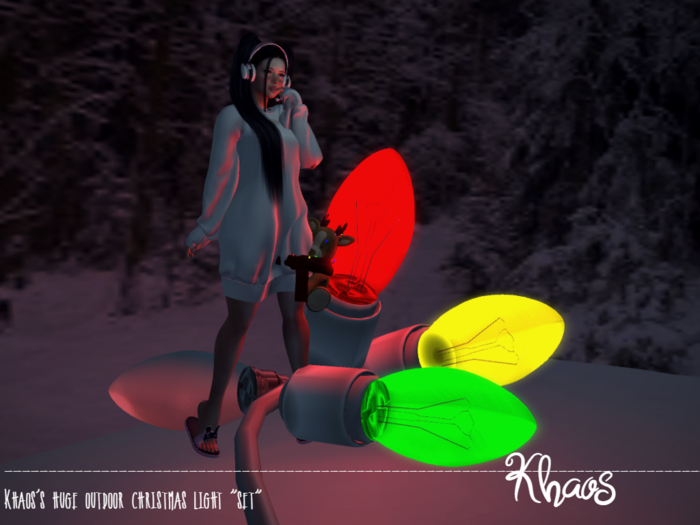 Khaos Huge Outdoor Christmas white Cord Light 