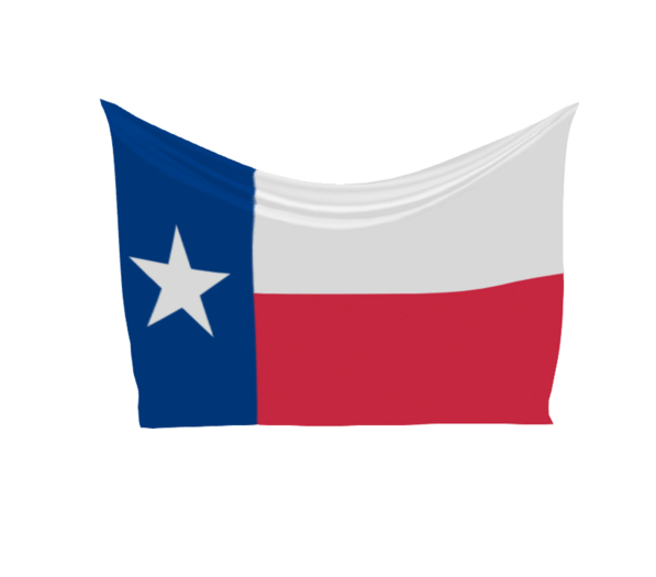 Draping Texas Flag