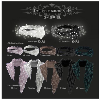 Second Life Marketplace - 4.::GB:: Feather stole female / white
