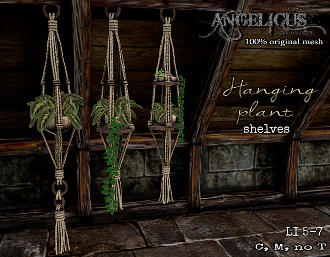 :ANGELICUS: Hanging plant shelfs 