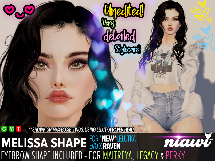 Melissa Shape for LeL Raven Head - Niawi