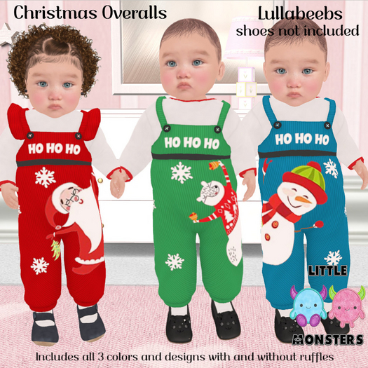 *LM*  Christmas Overalls  Boxed Hud