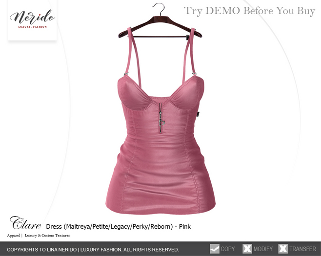 ~Nerido~ Clare Dress-Pink