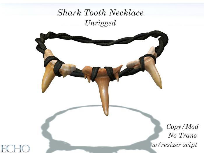 Echo Designs - Shark Tooth Necklace Unrigged