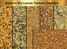 Autumn Dry Leaves Textures Seamless A
