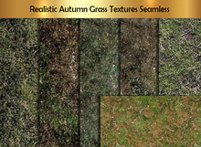 Realistic Autumn Grass Textures Seamless