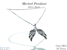 Echo Designs - Mertail Pendant - Silver Dark