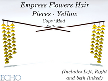 Echo Designs - Empress Flowers Hair Pieces Yellow