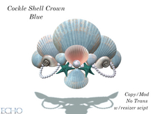 Echo Designs - Cockle Shell Crown - Blue