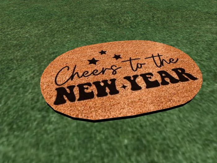 TM Oval Cheers to the New Year Rug