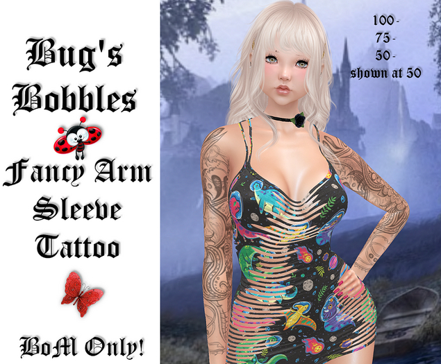 BB-Fancy Arm Sleeve Tattoo
