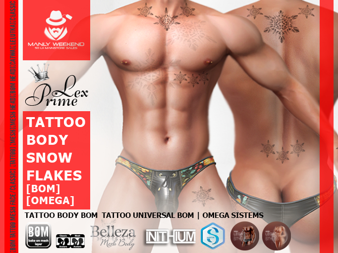 ♕ Lex Prime - Tattoo Body Snowflakes [BoM] [Omega]