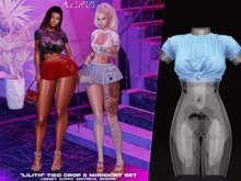 #KLUBB "Lilith" Tied Crop [Crystal Meth]