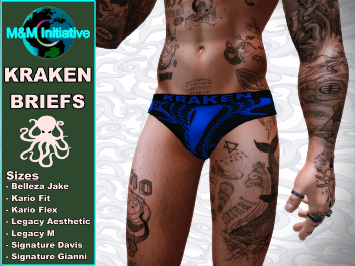 M&M Initiative - Delivery Hud - Kraken Briefs - Blue
