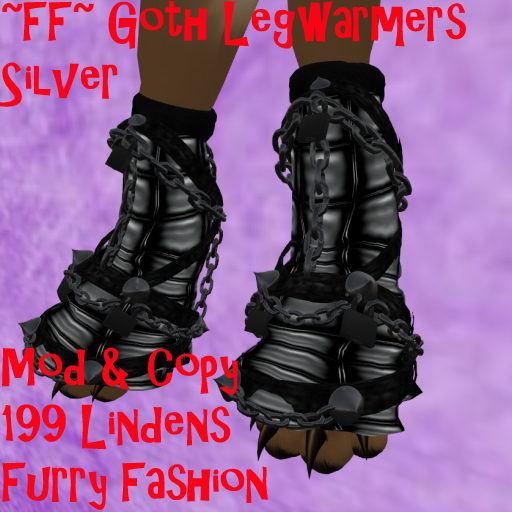 ~FF~ Goth Legwarmers Silver