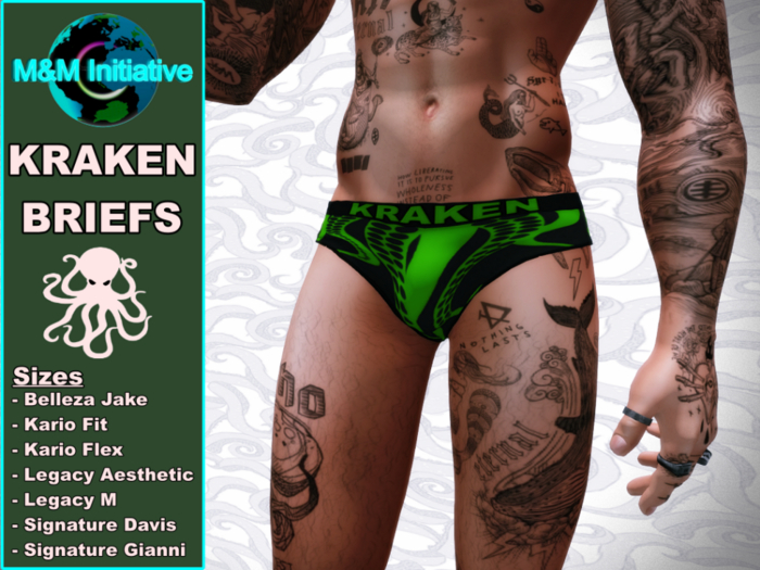 M&M Initiative - Delivery Hud - Kraken Briefs - Green