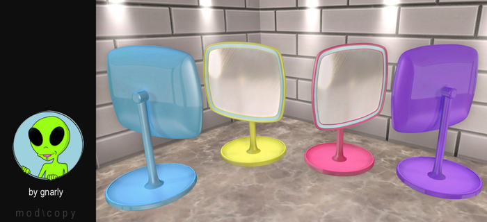 G/\/ARLY:: LED Beauty Mirror - Blue