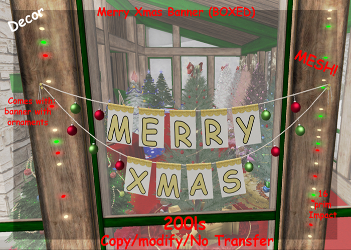 Merry Xmas Banner (BOXED)
