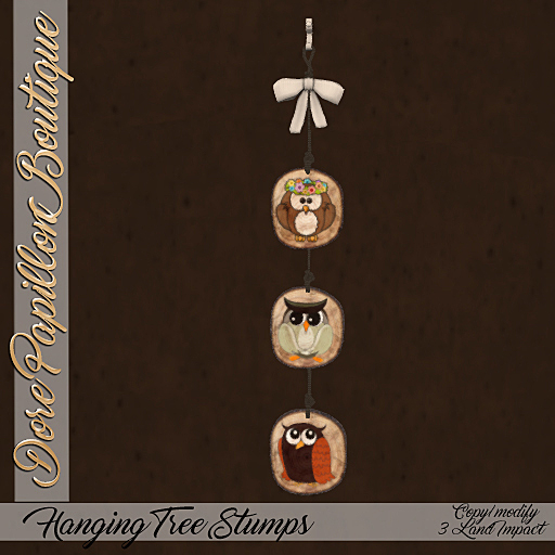 DPB Hanging Tree Stumps - Cute Owls