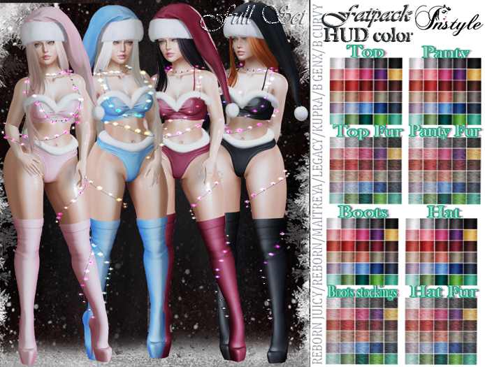 InStyle-Xmas Outfit MEGA PACK HUD color - *PROMO*