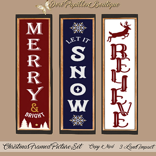 DPB Christmas Framed Picture Set No 13