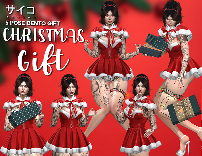 PSYCHO - 5 Pose bento CHRISTMAS - GIFT