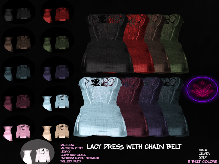 .. Indicax420 .. Lacy Dress & HUD