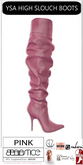 Baiastice_Ysa High Slouch Boots-Pink