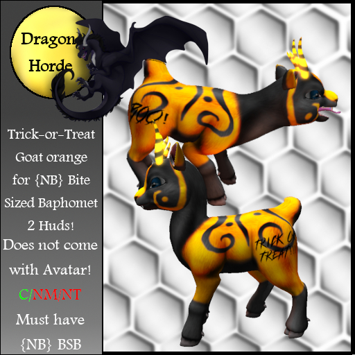 .::Dragon horde::. Trick or Treat Goat [Orange]