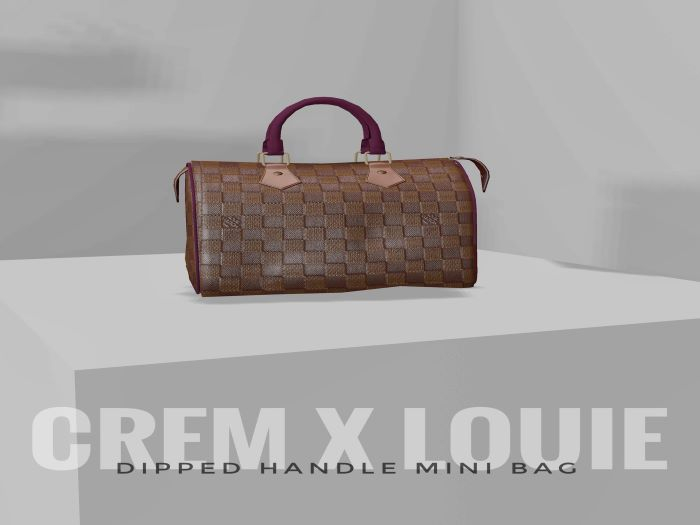 Crem x Louie: Dipped Handle Mini Bag Haze Purple