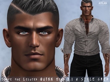 *ATLAS* Mens Shape NAZIM for Lelutka QUINN Head 3.1 & STYLE CARD