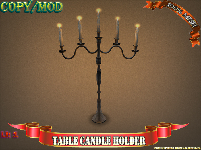 Table candle holder(5 candles)-Freedom creations