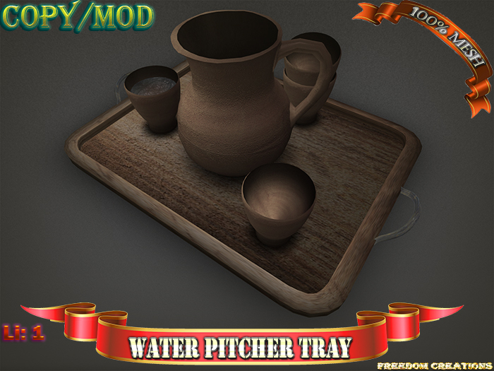 Water pitcher tray-Freedom creations