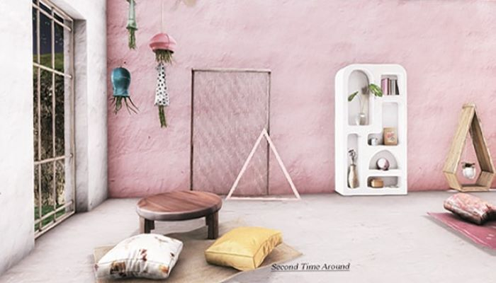 ionic : Plaster bookshelf