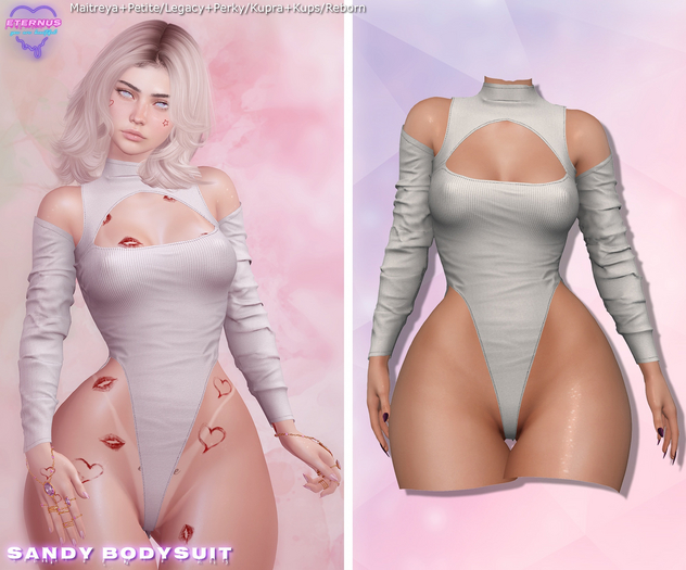 [Eternus] Sandy Bodysuit White
