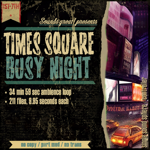 Sounds Great! Single Controller - NYC Times Square Busy Night