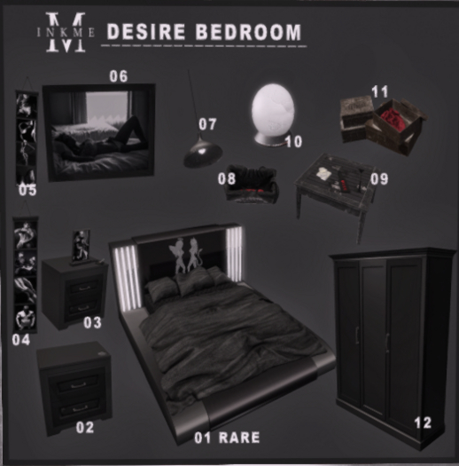 01 ::InkMe:: Desire Bedroom 01 RARE