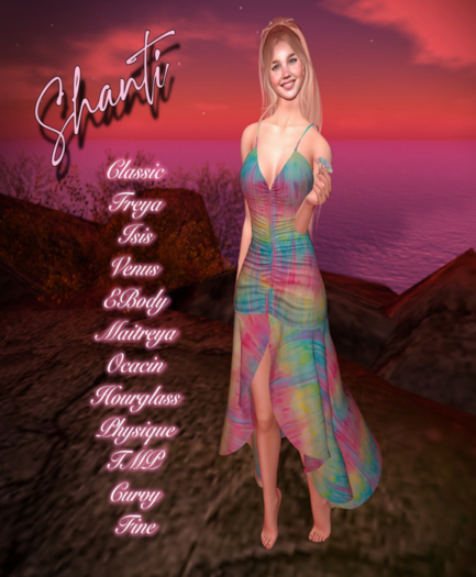 Shanti Cotton Candy Slit Dress (Add me and Click)