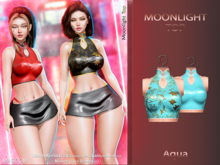 [[ Masoom ]] Moonlight Top Aqua - Ebody Reborn, Kupra, Legacy, Legacy Perky, Lara, Lara Petite