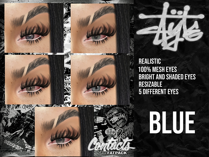 $tyle - Contacts (Blue) (Mesh Eyes)